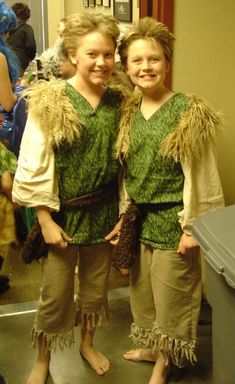 Lost Boys Costume, Peter Pan Musical, Peter Pan Jr, Woodland Fairy Costume, Seussical Costumes, Lost Boys Peter Pan, Peter Pan Costumes, Peter Pan Neverland