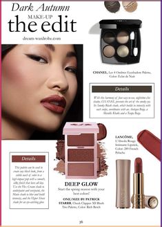 Dark Autumn Lipstick Colors, Deep Autumn Makeup Looks, Colour Palette Clothes, Dark Autumn Lipstick, Dark Autumn Makeup, Deep Winter Hair Color, Deep Autumn Makeup, Winter Colour Palette, Season Palette