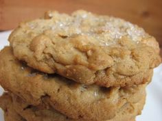 three cookies stacked on top of each other