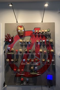 the avengers movie memorabilia is on display at the museum