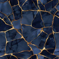 an abstract blue and gold marble background