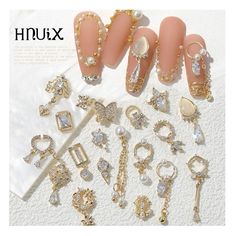 PRICES MAY VARY. ❤WHAT YOU WILL RECEIVE -- Package includes 24Pcs Nail Art Charms Chain Mix Shapes Copper Zircon Dangle Rhinestones.Mixed Shaped 3D Zircon Charms decoration. The Well Equipped Zircon Set Is Suitable for Both Professional Nail Technician and Inexperienced Starter for Nail Art. ❤BRIGHT & VIBRANT SPARKLE -- The Nail Crystal Is Made of High Quality Glass And Has Delicate and Exquisite Shine. The metal alloy with good quality . ❤WIDE APPLICATION -- Crystal Iridescent Nail Gems Rhinest Nail Art Bright, Jewelry Japanese, Japanese Pearls, Nail Gems, Nail Charm, Nail Art Charms, Nail Art Jewelry, Fake Nails With Glue, Gem Nails