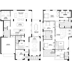 the floor plan for an apartment with three bedroom and two bathrooms, one living room