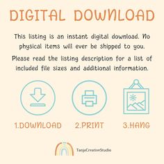 the instructions for how to use digital print