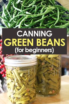 canning green beans for beginners