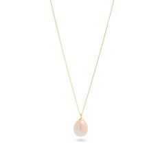 We’re picky about our pearls. Our collection of modern-feel pearl pieces takes your grandmother's favorites and incorporates them into the latest trends, interpreted from our NYC-gal perspective. These gem-quality pearls are freshwater cultured beauties, set in solid gold that won't tarnish or flake. We may have expensive taste, but crazy mark-ups aren’t really our thing. So we balance the best quality and the best price — enough said. 14k Solid yellow gold 9mm x 7mm Oval-shaped freshwater cultu Refined Pearl White Necklace With Pearl Pendant, Timeless Teardrop Everyday Elegance Jewelry, Timeless Teardrop Jewelry For Everyday Elegance, Timeless Teardrop Jewelry For Casual Elegance, Luxury Briolette Pearl Drop Necklace, Classic Rose Gold Jewelry For Everyday Elegance, Luxury Pearl Drop Necklace With Briolette Shape, Elegant Oval Pendant Drop Necklace For Gift, Refined Pearl White Necklace With Pearl Drop