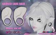 — DL FREE! Tunnel Earrings, Gauged Ears, Ear Gauges, Cc Finds