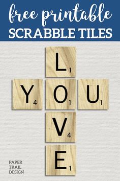 the free printable scrabble tiles for your project