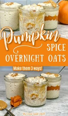 pumpkin spice overnight oats are the perfect way to start your day off right now