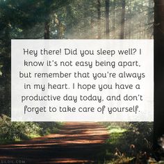 a quote about being afraid to sleep in the forest with trees and sun shining down on it