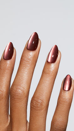 Get chic, on-trend manicures with Static Nails NEW F/W Capsule Collection. Shop now. Nail Art Elegant, Brown Glazed Almond Nails, Nails 2025, Fall 2024 Nails Almond, Sophisticated Nails Classy, Fall Elegant Nails, Dark Elegant Nails, Medium Nails Ideas, Almond Fall Nails 2024