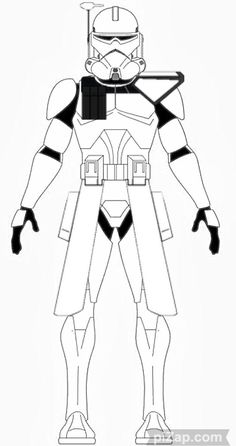 the clone trooper from star wars coloring pages