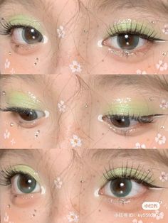 Vally 🐠 (creds to owners) Spring Summer Aesthetic, Shower Makeup, Chinese Makeup, Casual Makeup, Makeup Accesories, Magical Makeup, Makeup Stuff