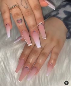 Rose Gold Nails Acrylic, Grande Tattoo, Nails Photos, Classy Nail Art Ideas, Baby Nails, Rose Gold Nails