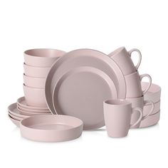 Albie image 1 Casual Table Settings, Beautiful Kitchenware, Pink Dinnerware, House Essentials, Stoneware Dinnerware Sets, Kitchen Organisation, Hosting Guests, Stoneware Dinnerware, Cute Kitchen