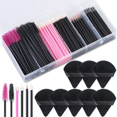 PRICES MAY VARY. 【Disposable Makeup Applicator Kit】 The disposable makeup tools kit includes 8 pcs triangle powder puffs, 100 pcs mascara wands, 100 pcs lip wands, 40 pcs eyelash liner brushes, and 1pcs clear organizer box, a total of 248 pieces, the makeup artist must haves makeup accessories are clean and safe for professional makeup artist, personal daily makeup, or clients to try samples of lipstick or mascara in cosmetic counter. 【Wet and Dry Dual-Use Powder Puffs】 The triangle powder puffs Mua Kit, Triangle Makeup, Makeup Artist Supplies, Makeup Applicators, Amazon Favs, Disposable Mascara Wands, Makeup Brush Kit, Makeup Supplies, Mascara Brush