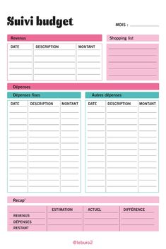 a printable budget sheet with the words suvi budget