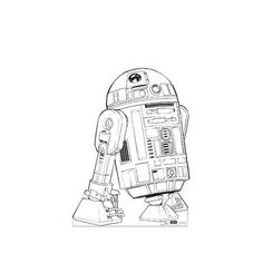 a drawing of a robot from star wars