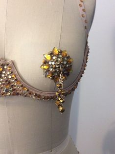 Open Cup Bras, Glam Wedding Makeup, Gold Topaz, Bra Panty, Bra Cups, Costume Accessories, Topaz, Brooklyn, Tassels