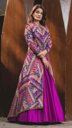 🫶💜💜Elegant Purple Dresses 😍 Jacket Lehenga, Purple Lehenga, Brocade Lehenga, Designer Party Wear Dresses