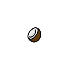 a white and brown object is in the middle of a white background with black lines