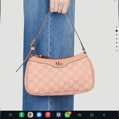 Brand New In The Box Comes With Box And Dust Bag Retailed Brand New $1350 Plus Tax Gucci Pink Top Handle Shoulder Bag, Gucci Ophidia Bag, Gucci Pink, Gucci Handbag, Cute Nike Shoes, Luxury Purses, Cute Nike, Cute Nikes, Pink Purse