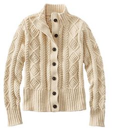 #LLBean: Women's Signature Cotton Fisherman Sweater, Short Cardigan Fisherman Cardigan, Irish Fisherman, Short Cardigan Sweater, Shawl Collar Cardigan, Sweater Cotton, Fisherman Sweater, Short Cardigan, Cable Sweater, Style Cardigan