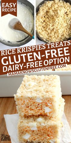 rice krispies treats gluten - free dairy - free option are easy to make