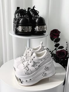 ♡ Future Effect ♡ - Punk Platform Shoes – Heart of Doll Platform Canvas Shoes, Grunge Platform Shoes, Monster High Shoes Irl, Outfits And Where To Buy Them, Platform Shoes Aesthetic, Kawaii Platform Shoes, Cute Platform Shoes, Goth Platform Shoes, Wishlist Shoes