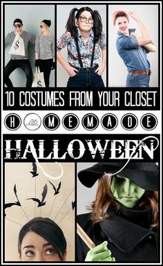 halloween costumes from your closet are easy to make and can be worn in any costume