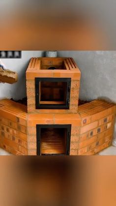 a brick oven sitting on top of a counter