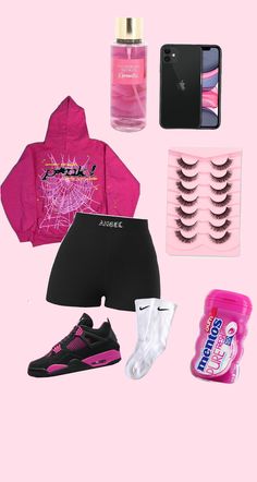 would die for this outfit🫶 Pink Outfits Baddie, Outfit For Middle School, Cute Easy Outfits For School, Shoes Outfit Fashion