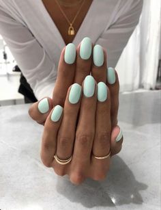 Opi Pale Blue Nail Polish, Winter Vacation Nails Beach, Two Toned Nails Designs, Vacation Nail Inspo Simple, Nail Paint For Dark Skin, Most Popular Nail Colors Right Now, Key West Nails, Beach Nail Colors, Beach Vacation Nails