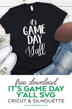 a t - shirt that says it's game day y'all