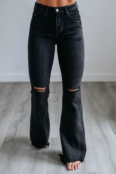 Bentley Risen Flare Jeans Athleisure Shorts, Monkey Jeans, Look At You, Cardigan Jacket, Raw Edge, Jeans Dress, High Jeans, Flare Jeans, Bootie Boots