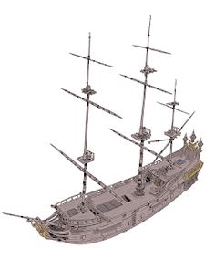 an image of a pirate ship on white background