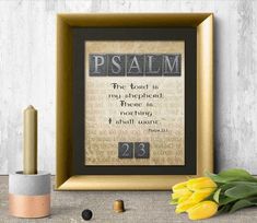 a cross stitch pattern with the words, and some yellow tulips next to it