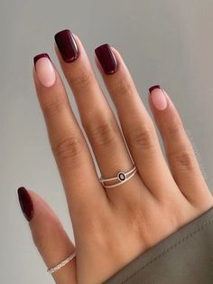 #manicure #nails#nails2023 #nails2024 Gel Lak Nails, Trendy Dip Nails, Late Winter Nails, Kutek Disney, Autumn October, Fall Nail Trends, Fall Gel Nails, Valentine Nails, Airbrush App