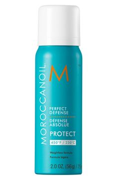 What it is: A dry, weightless argan oil-infused spray.What it does: It protects hair against thermal damage up to 450ºF/230ºC to help you maintain healthy hair. How to use: Spray all over damp hair prior to any styling with heat. Made in the USA Moroccan Oil Heat Protectant, Moroccan Hair Products, Best Heat Protectant Spray, Heat Protection Spray, Heat Protectant Spray, Heat Protector, Protection Spray, Shopping Haul, Maintaining Healthy Hair