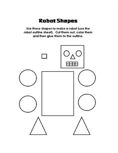 an instruction manual for the robot shapes