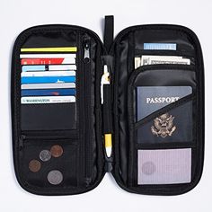 Travel Document Holder, Travel Wallet Organizer, Capas Samsung, Wallet Organizer, Amazon Basics, Travel Organizer, Passport Wallet, Travel Wallet, Wallet Organization