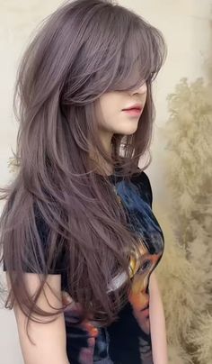 Anime Haircuts Women, Hush Cut, Anime Haircut, Haircuts Ideas, Extra Long Hair, Hair Color Auburn, Wolf Cut