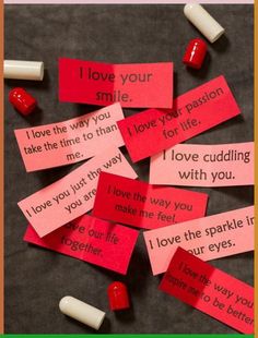 valentine's day card made with conversation notes