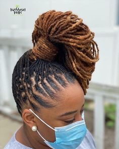 Front Braid Hairstyle, Front Braid, Hair And Skin Vitamins, Natural Hair Salon, Dreads Styles For Women, Natural Hair Salons, High Pony, Loc Hairstyles, Beautiful Dreadlocks