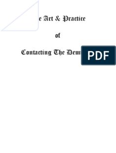 an image of a white paper with the text'e art and practice of contacting the