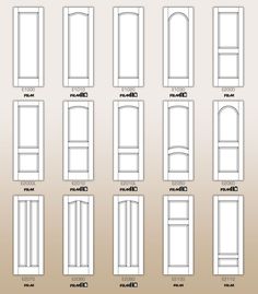 the different types and sizes of doors