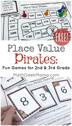 place value practice for the 3rd grade and third grade students to practice number recognition with this free printable game