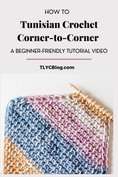 a crocheted blanket with text overlay that reads, how to turkish crochet corner - to - corner