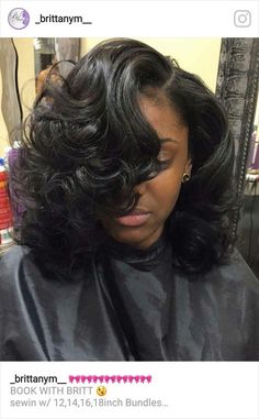 Voluminous Bob, Bob Sew In, Sew In Hairstyles, Hair Laid, Curly Bob Hairstyles, Hairstyles For Black Women, Peruvian Hair, Hair Life, Sew In