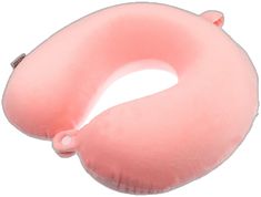 an inflatable pink pillow with a white background